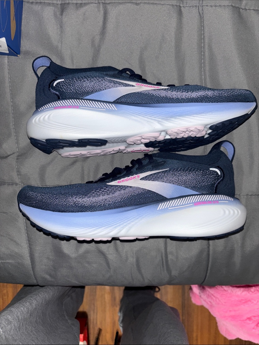 Brooks Navy, Light Blue & Pink Running Shoes